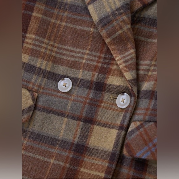 Free People Mari Plaid Blazer Jacket - Picture 10 of 16